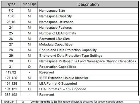 nvme ns structure